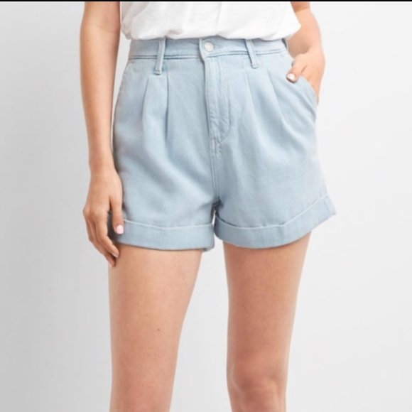 gap super high rise shorts